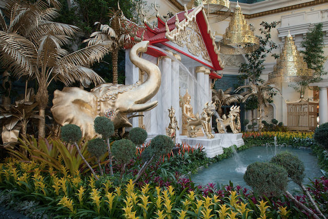 The Chinese New Year display at Bellagio's Conservatory and Botanical  Gardens. (Courtesy)