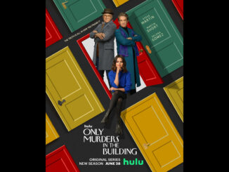 Only Murders In The Building starring Steve Martin, Martin Short, and Selena Gomez. Image courtesy of Hulu.